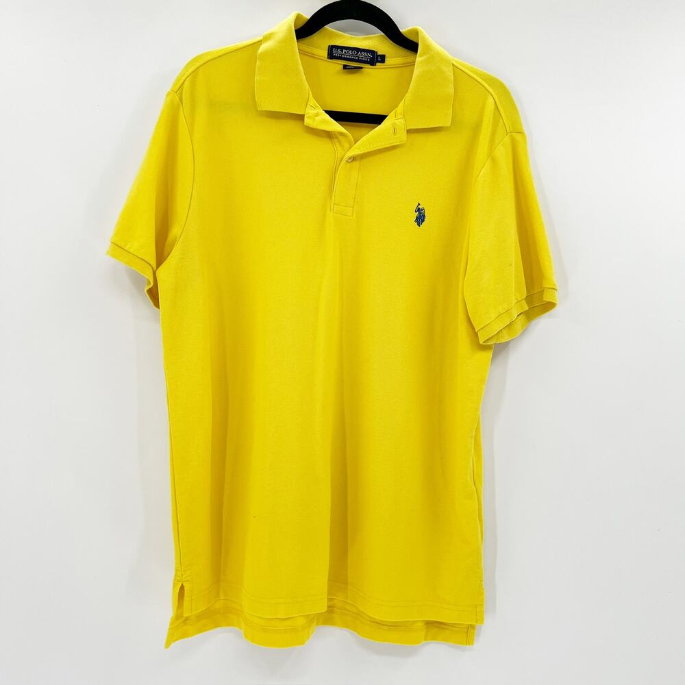 Ralph Lauren Yellow Shortr Sleeve‎ Polo Top L